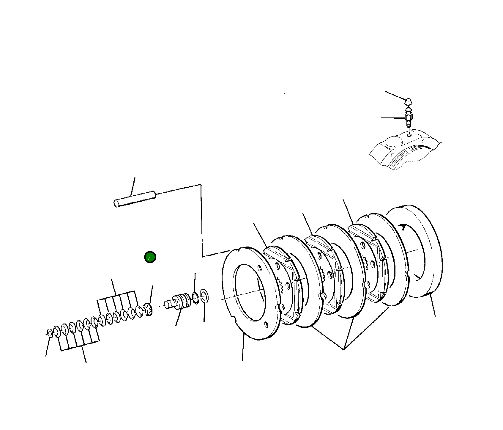 Палец 21D-23-12460 Komatsu