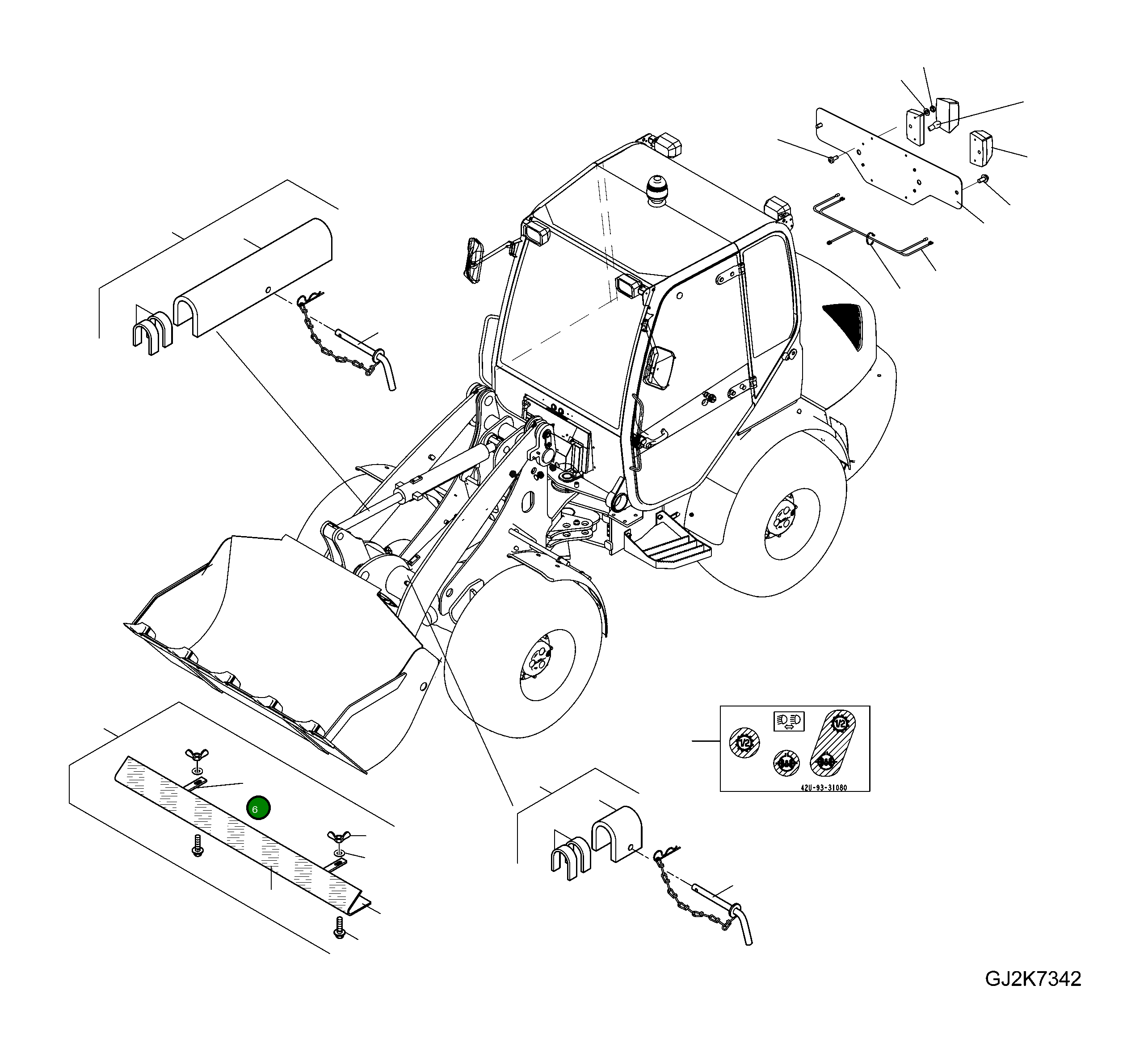 Кронштейн 42U-98-22070 Komatsu