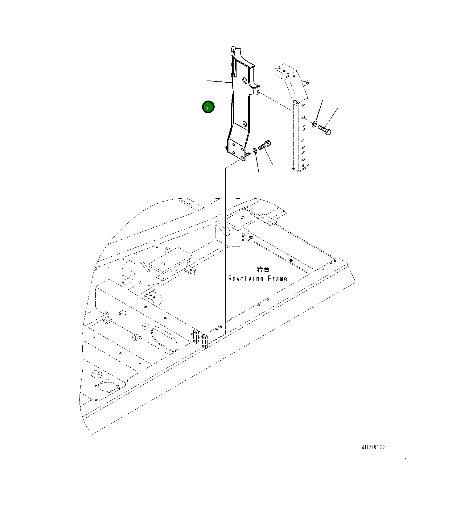 Кронштейн 208-04-76311 Komatsu