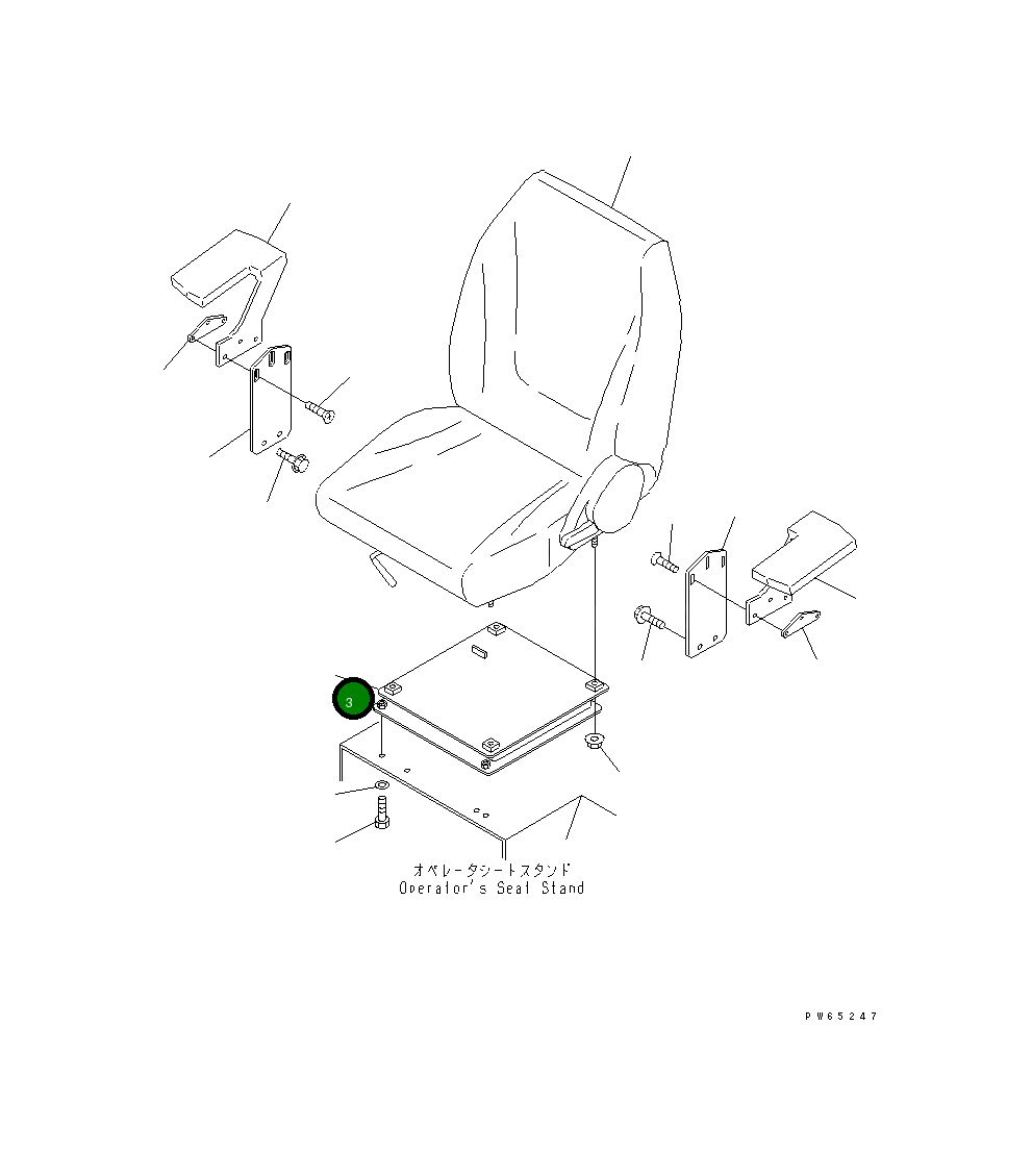 Кронштейн 22L-57-18610 Komatsu