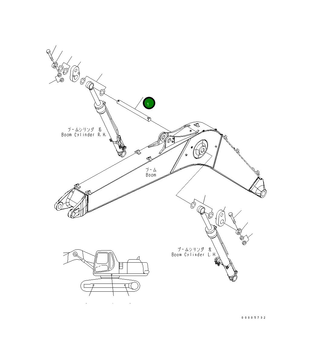 Палец 21K-70-71271 Komatsu