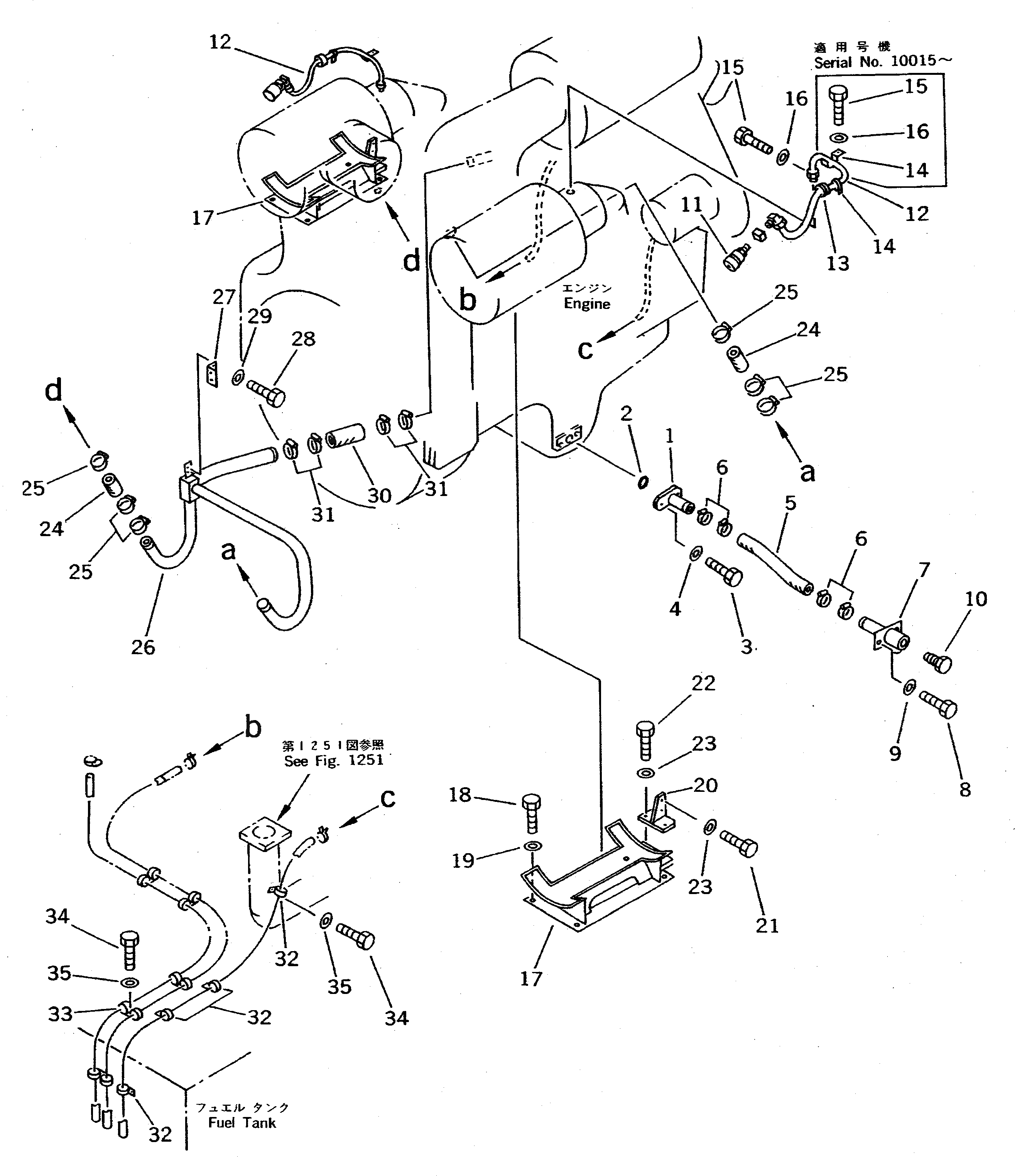 Шланг 427-01-11160 Komatsu