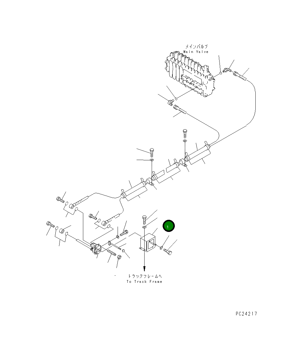 Кронштейн 8248-62-1540 Komatsu