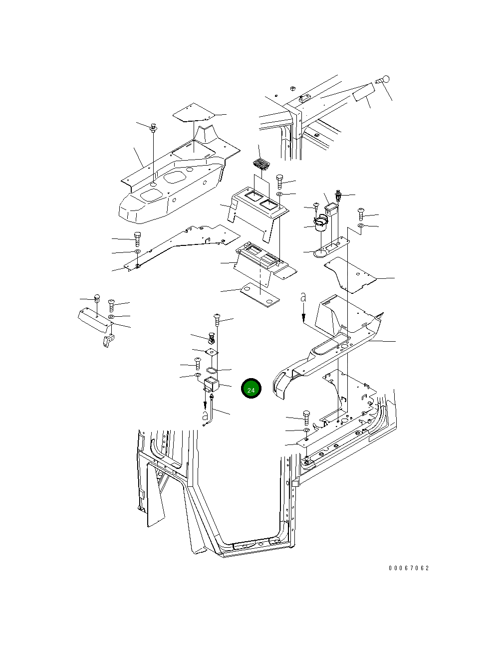 Кронштейн 198-06-73391 Komatsu