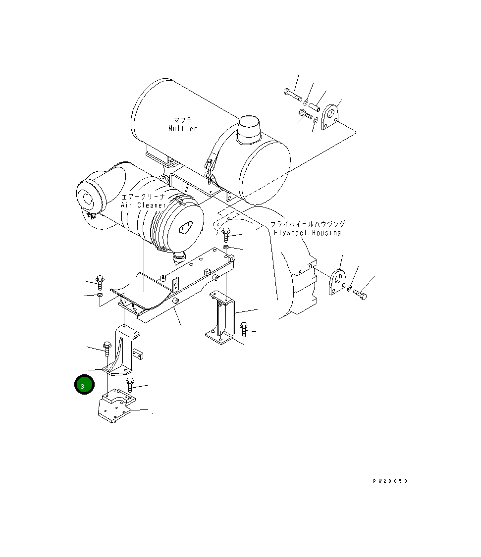Кронштейн 23A-02-33151 Komatsu