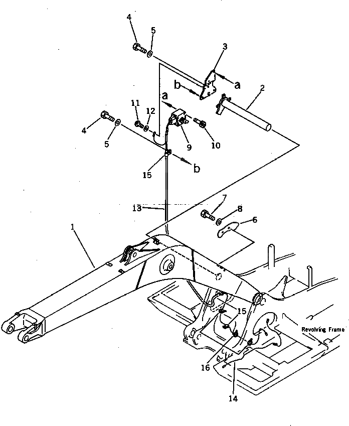 Стрела 207-70-31312 Komatsu