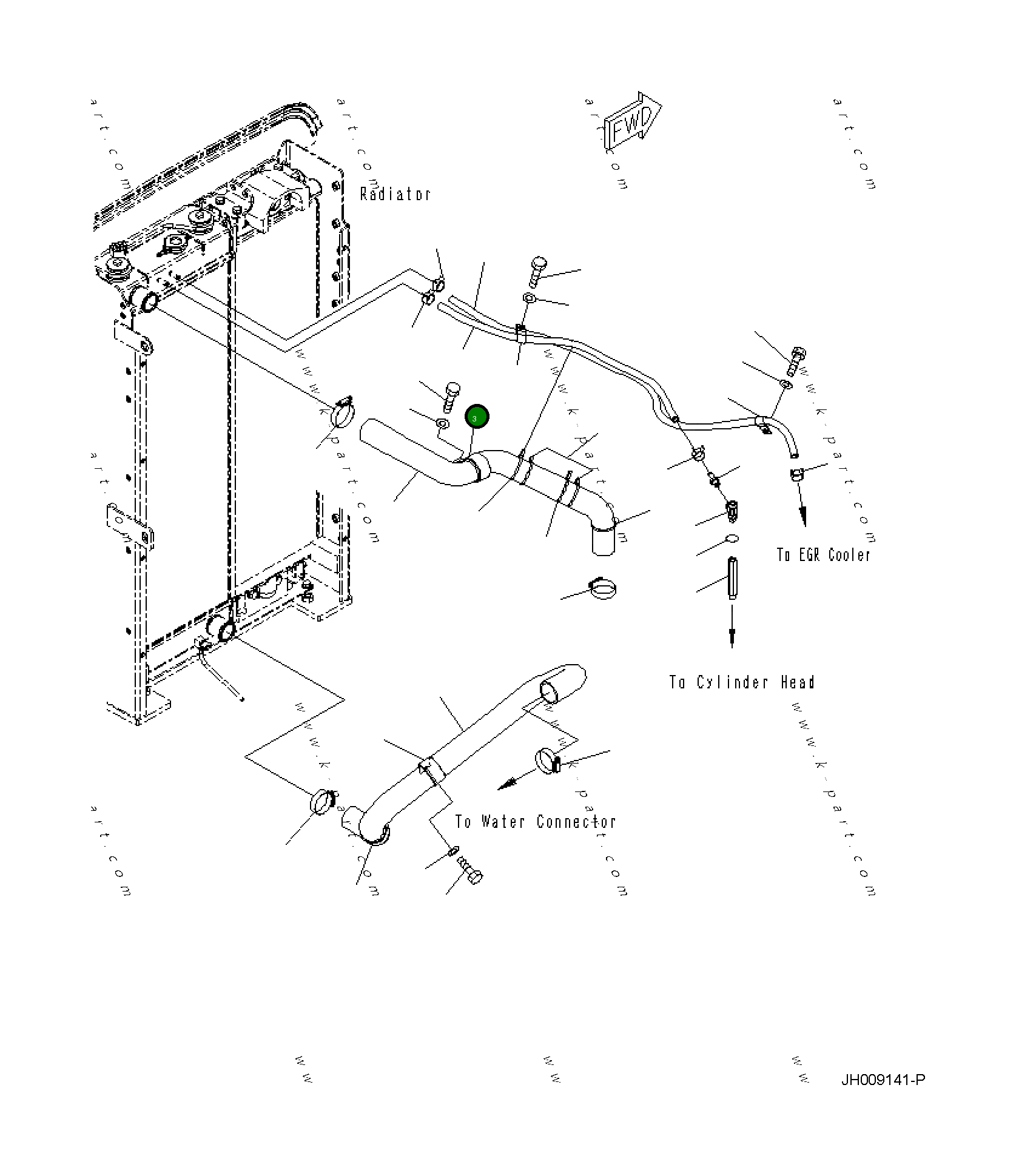 Клипса 22U-03-28391 Komatsu