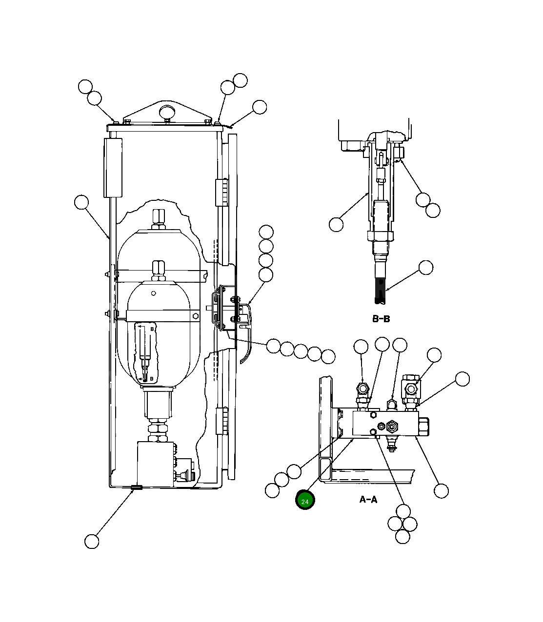 Кронштейн TY6845 Komatsu