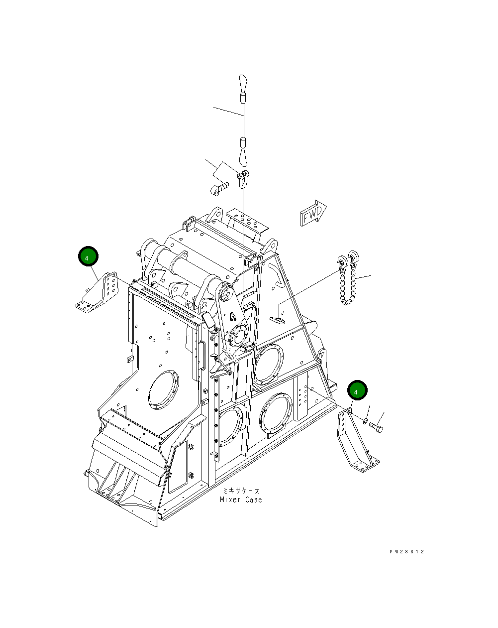 Кронштейн 8255-70-4181 Komatsu