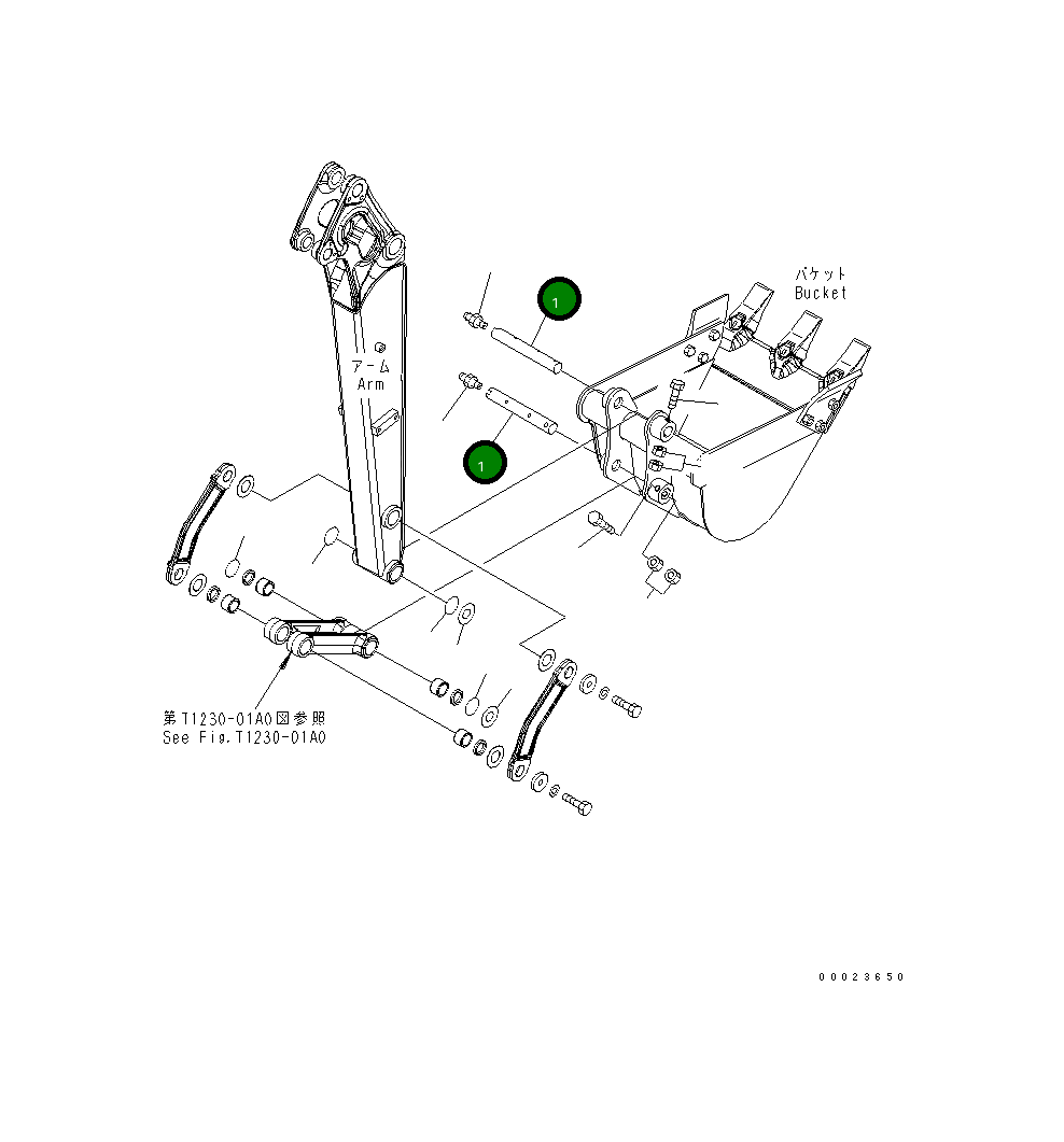 Палец 22K-70-21651 Komatsu