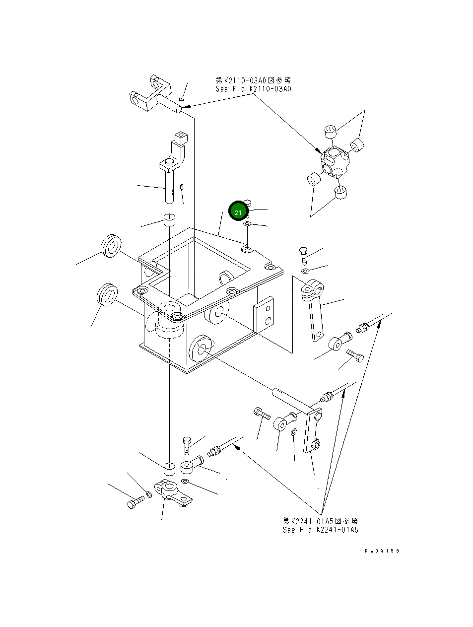 Кронштейн 12G-X54-3221 Komatsu