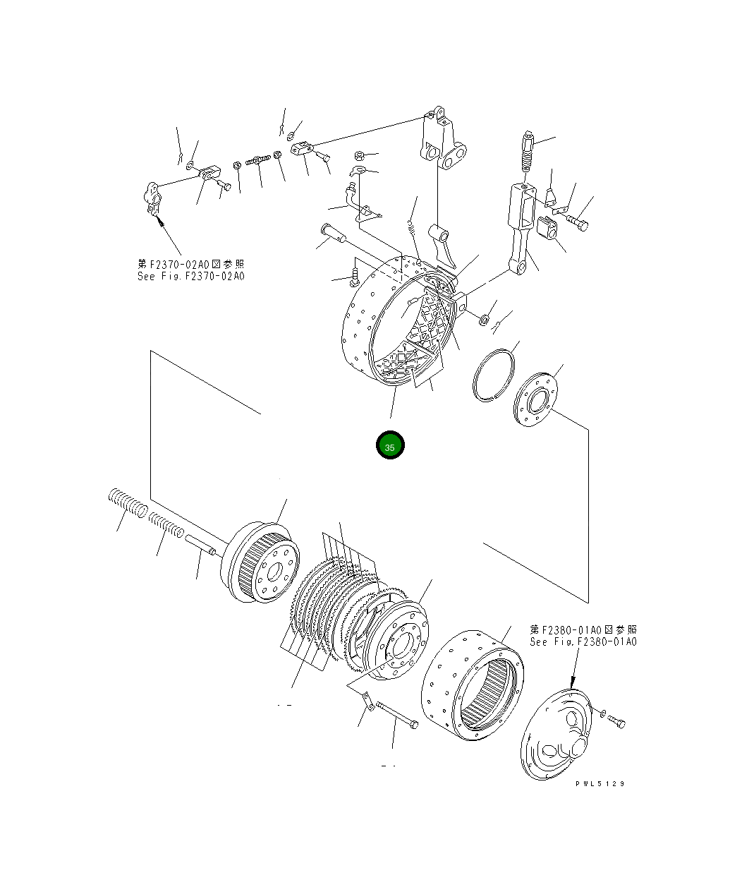Лента 154-33-23121 Komatsu