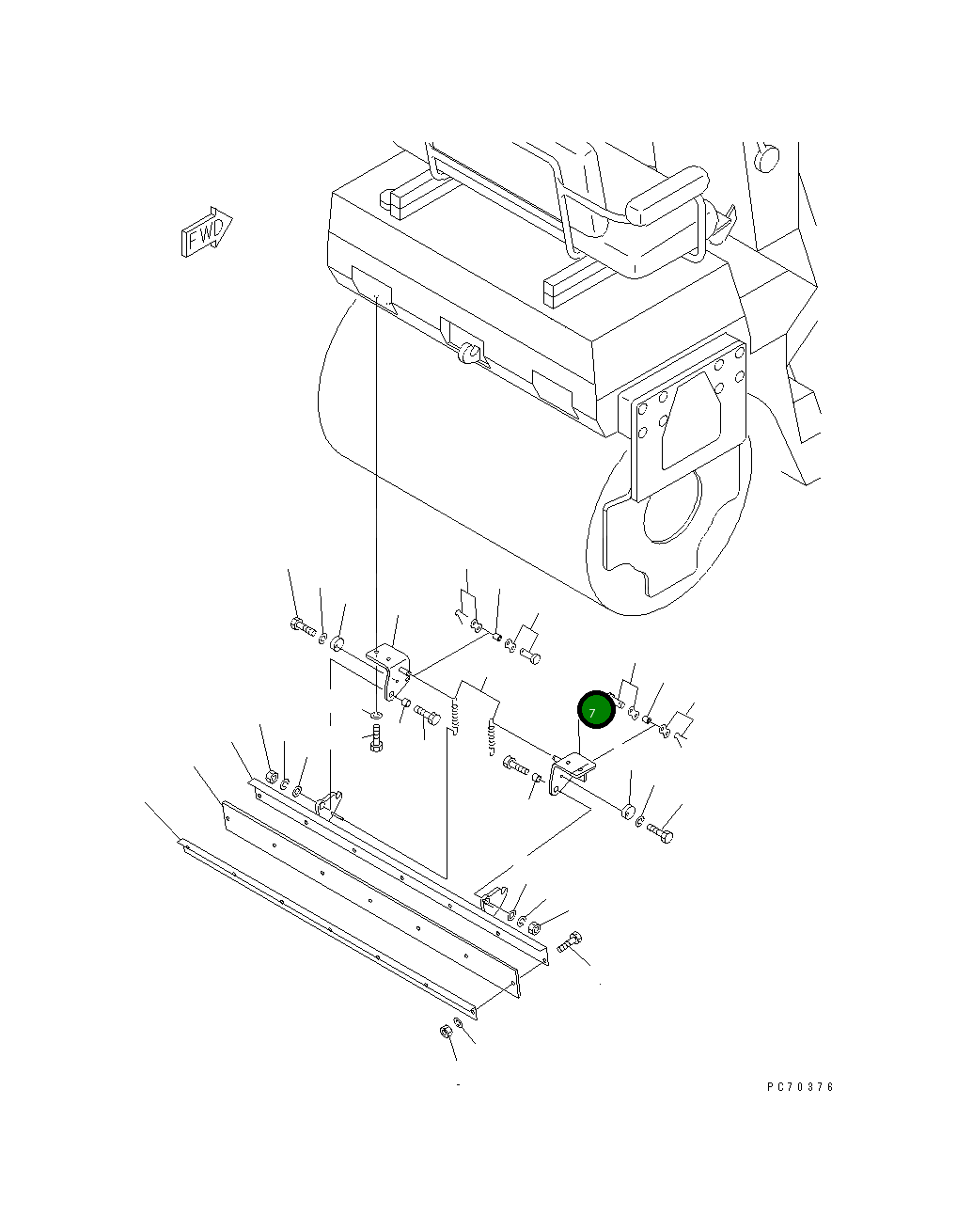 Кронштейн 259-70-48700 Komatsu