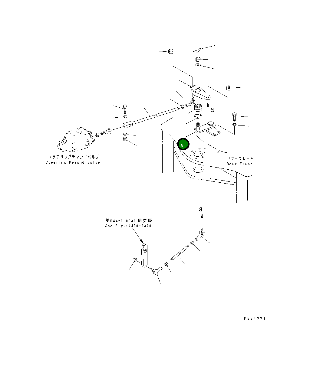 Кронштейн 421-40-11680 Komatsu