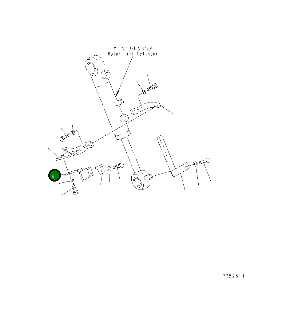 Кронштейн 26A-70-13360 Komatsu
