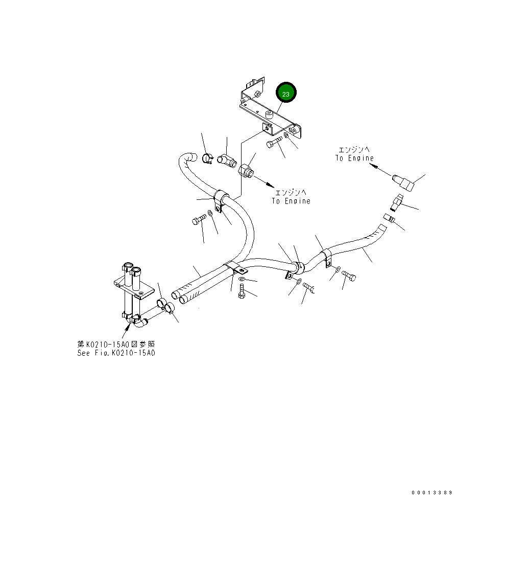 Кронштейн 416-07-31111 Komatsu