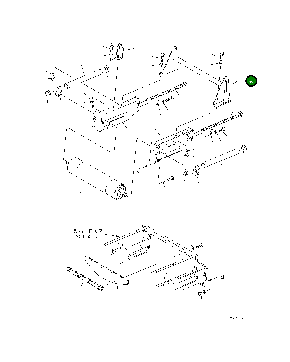 Кронштейн 8261-75-1360 Komatsu