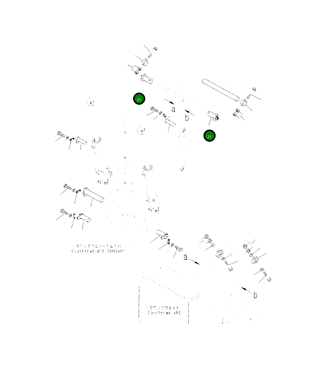 Палец 21M-46-24360 Komatsu