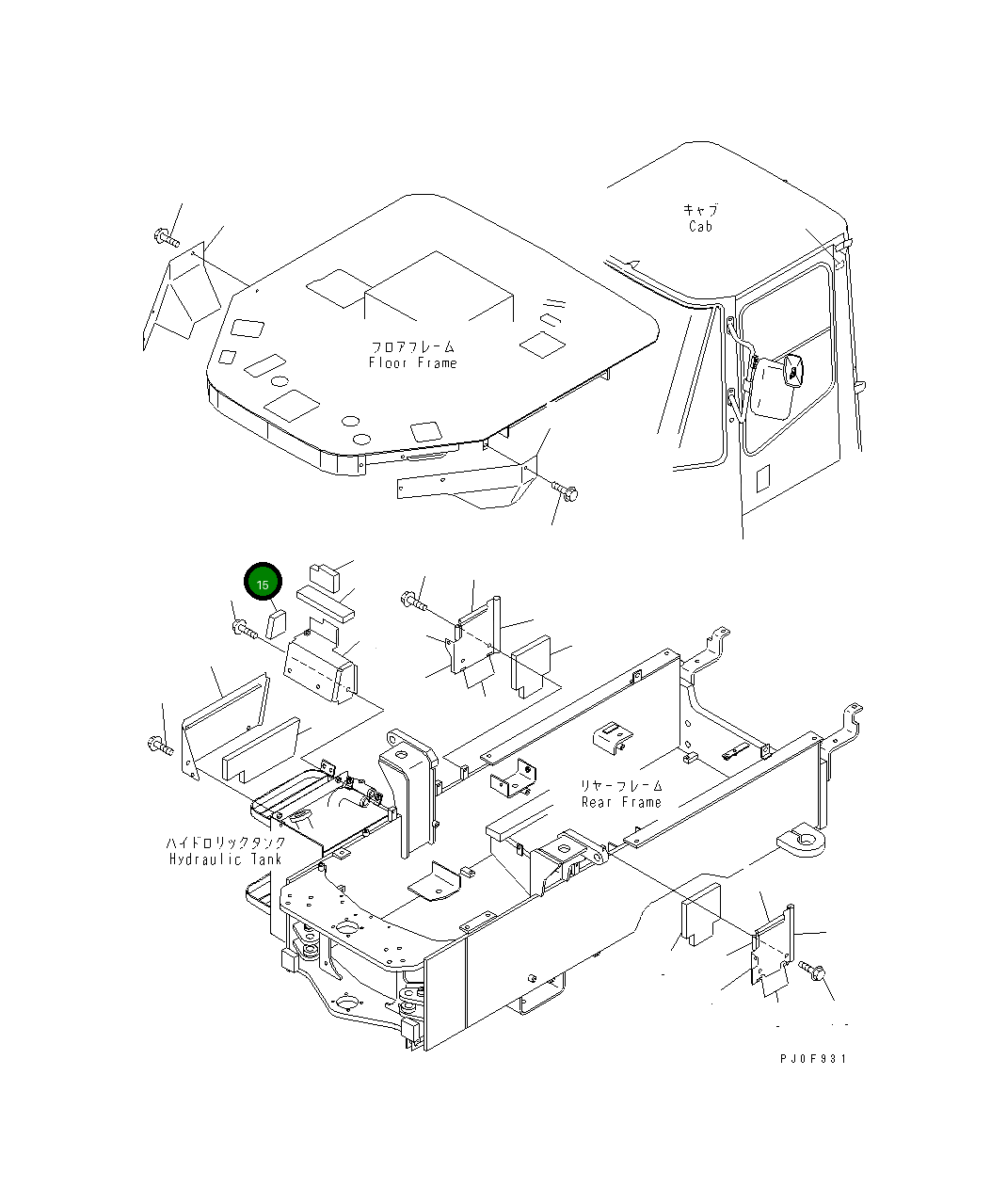Лист 415-S62-2390 Komatsu