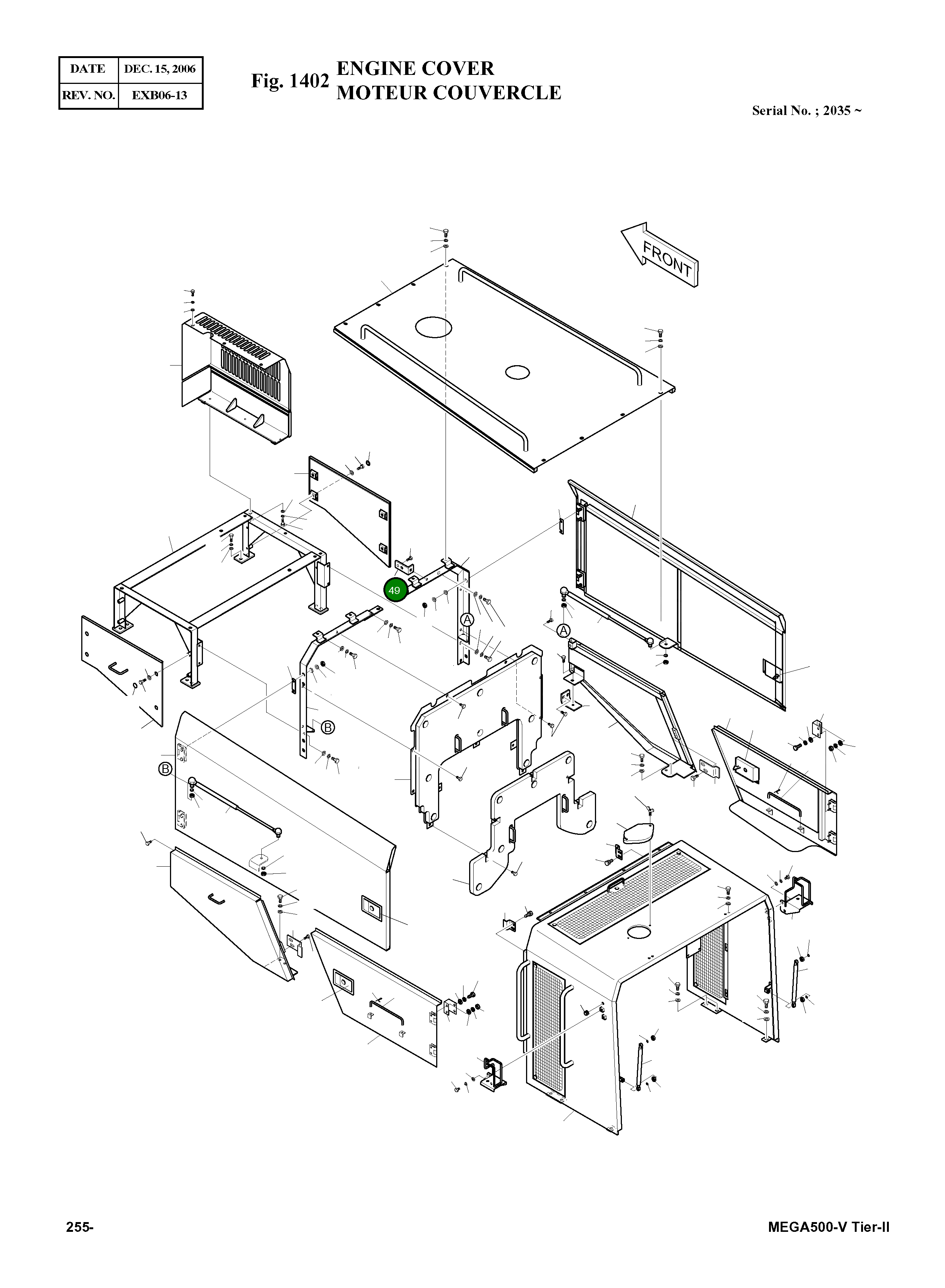 Кронштейн 195-00168 Komatsu