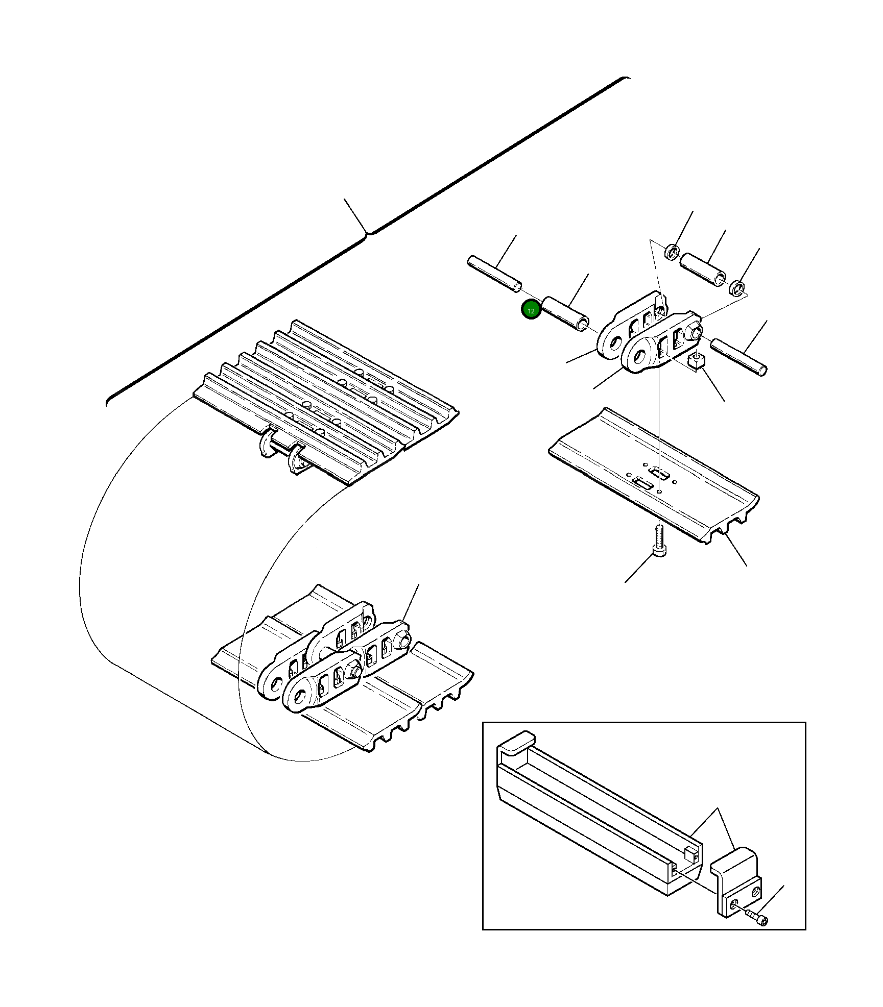 Палец 21D-32-11140 Komatsu