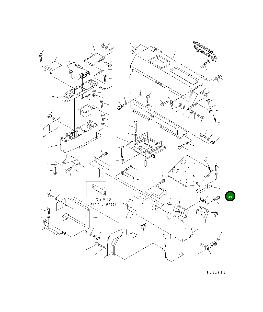 Кронштейн 569-54-63313 Komatsu