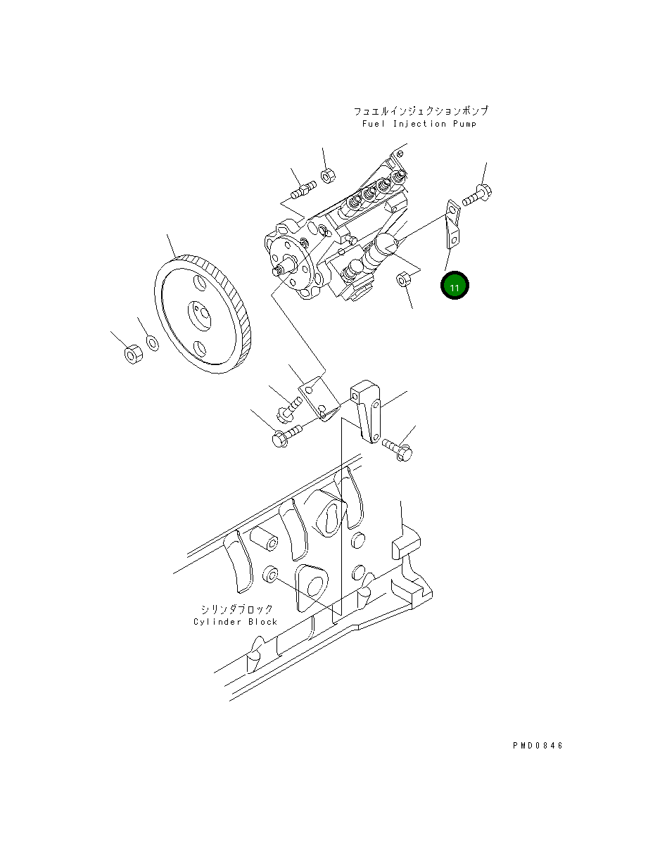 Кронштейн 6732-71-3630 Komatsu