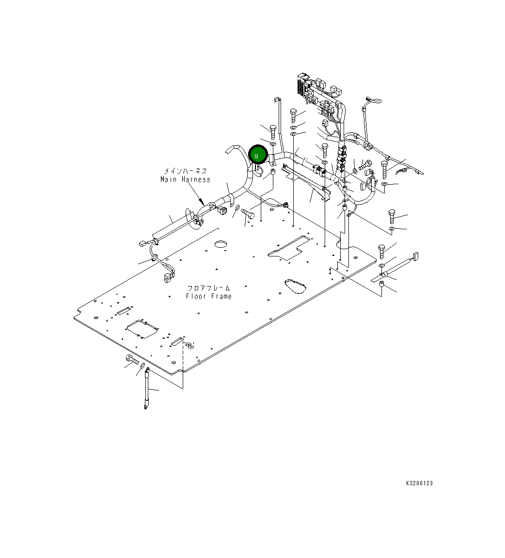 Клипса 208-06-19190 Komatsu