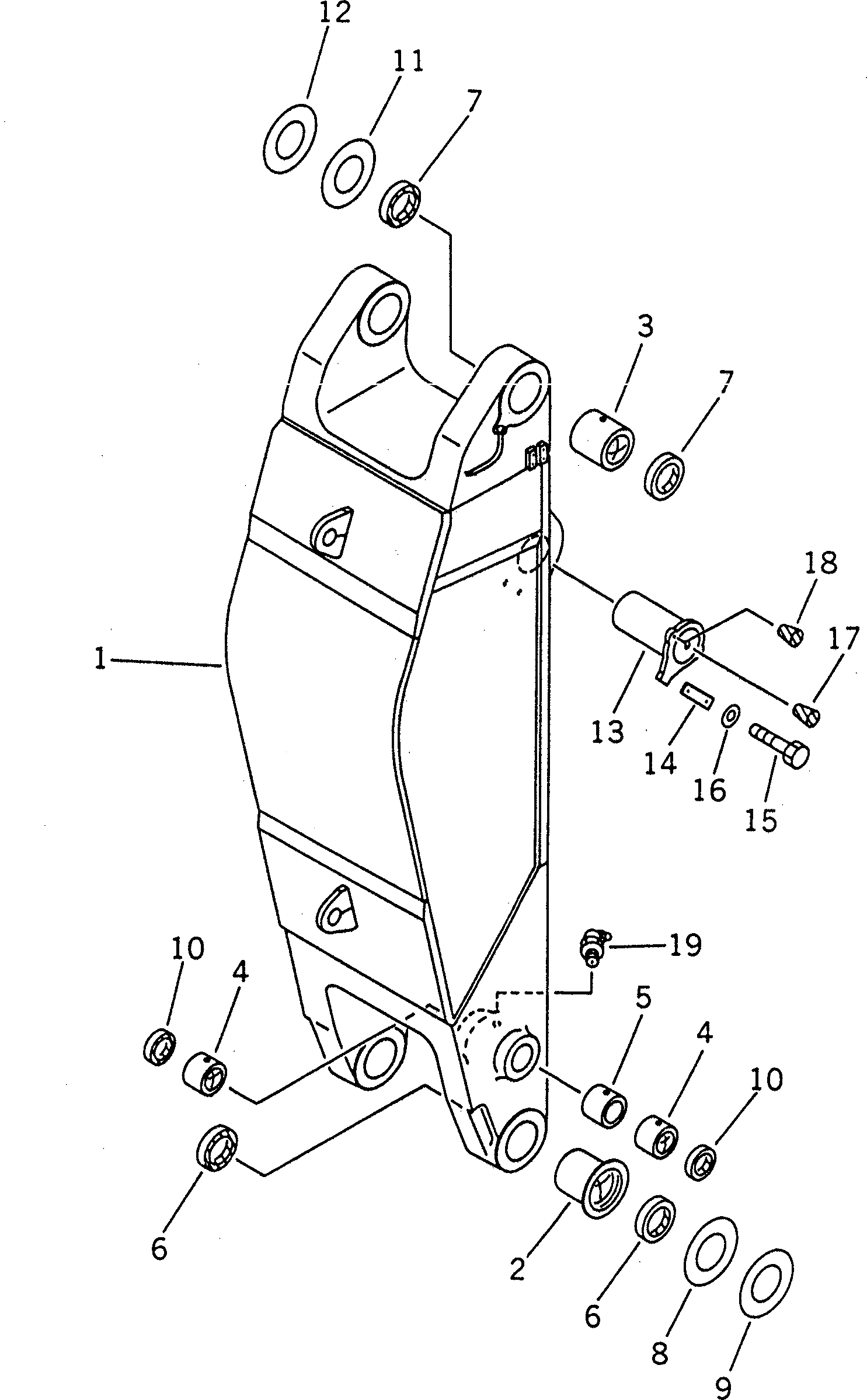 Палец 21T-72-71210 Komatsu