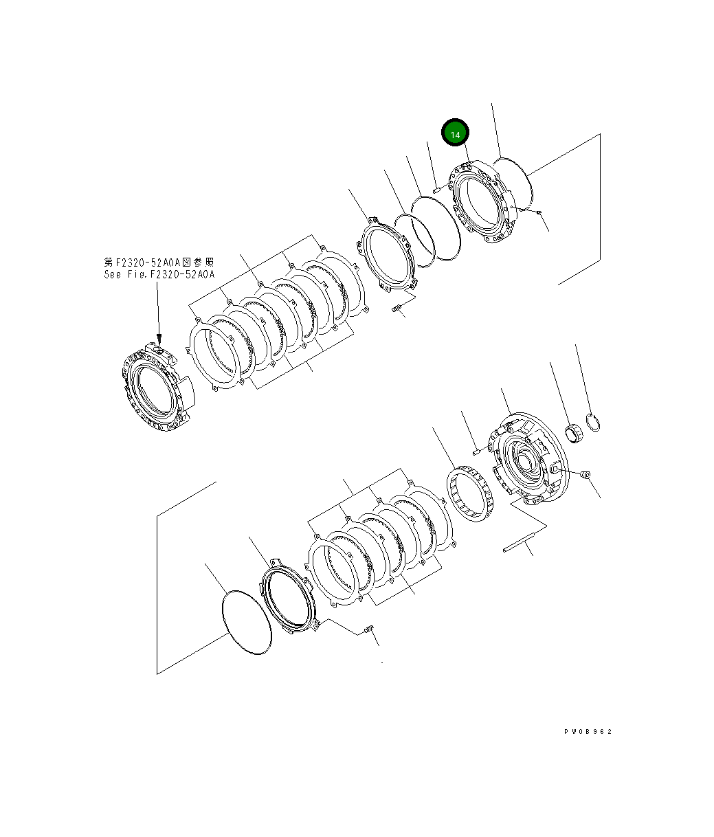 Корпус 14X-15-21140 Komatsu