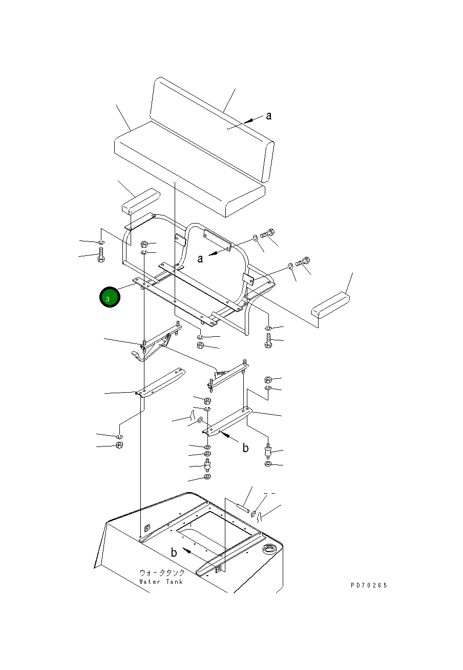 Основание 259-56-25200 Komatsu