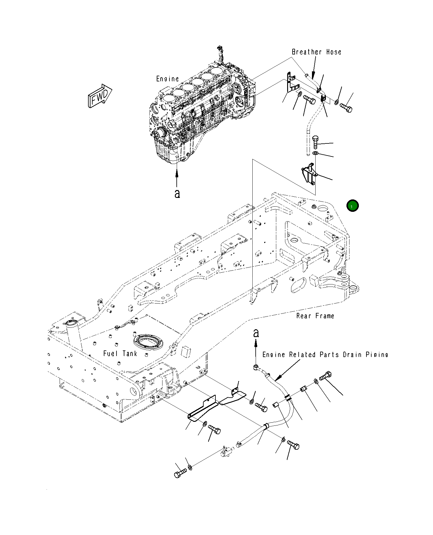 Кронштейн 23H-01-11411 Komatsu