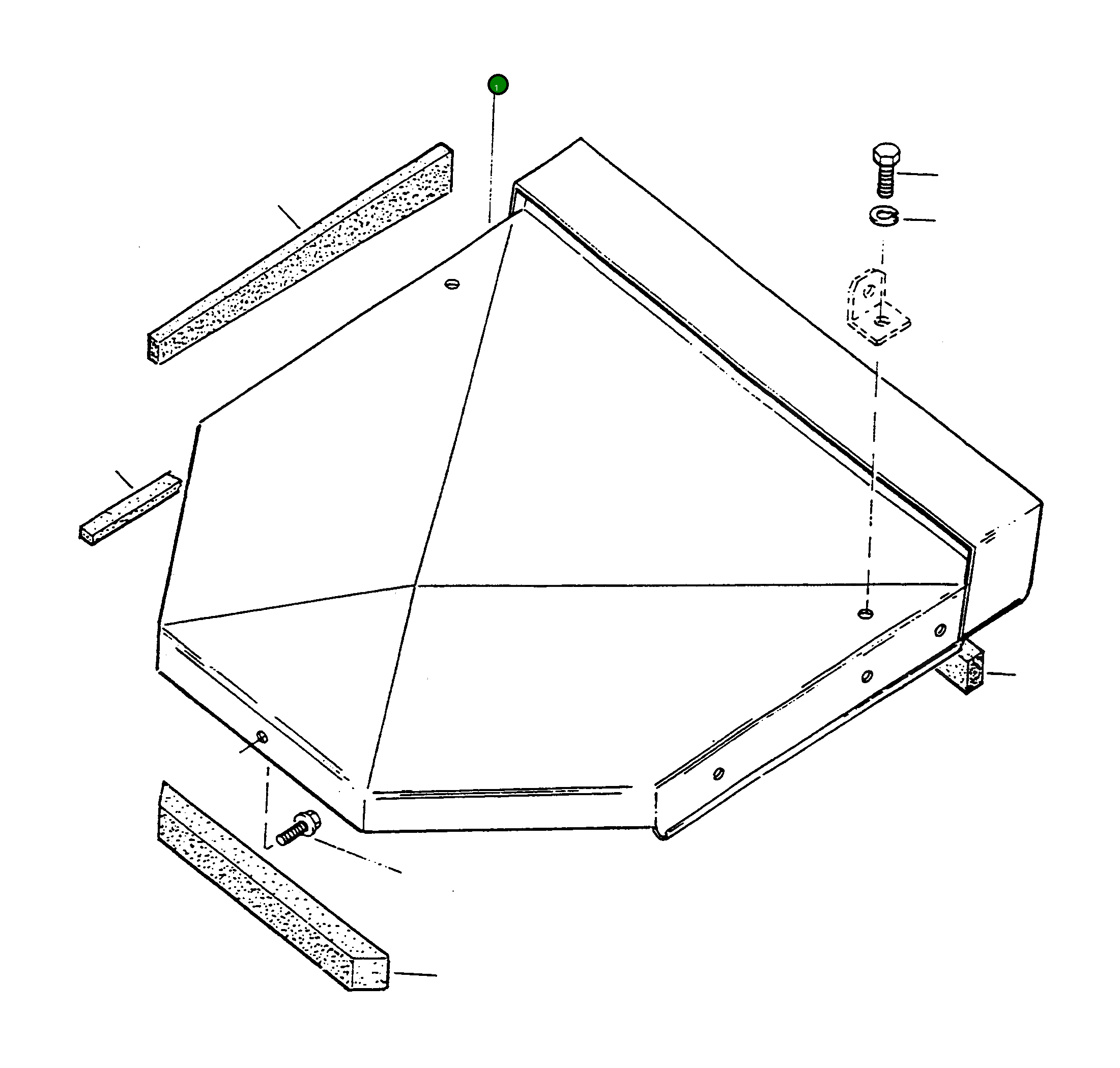 Крыша 4003516M91 Komatsu