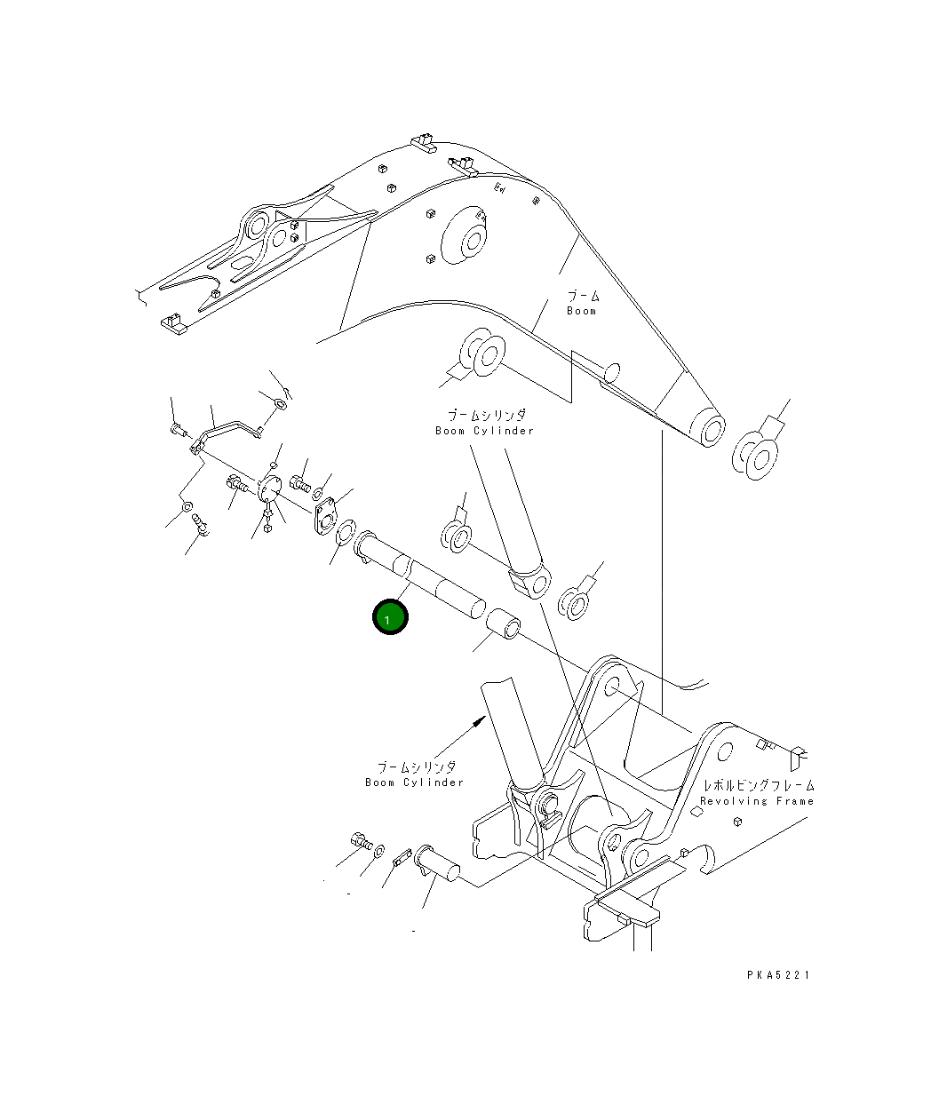 Палец 21Y-70-15240 Komatsu