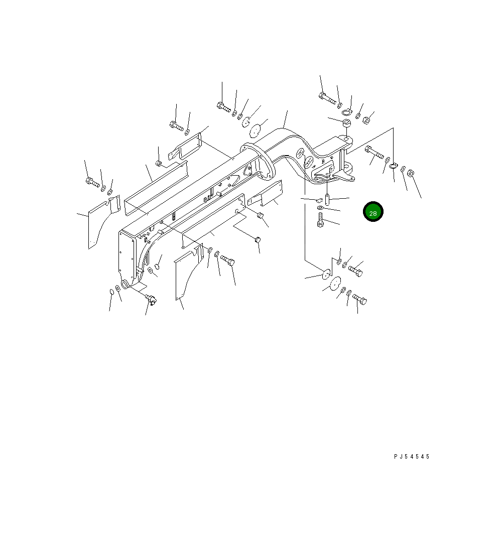 Палец 235-46-11340 Komatsu