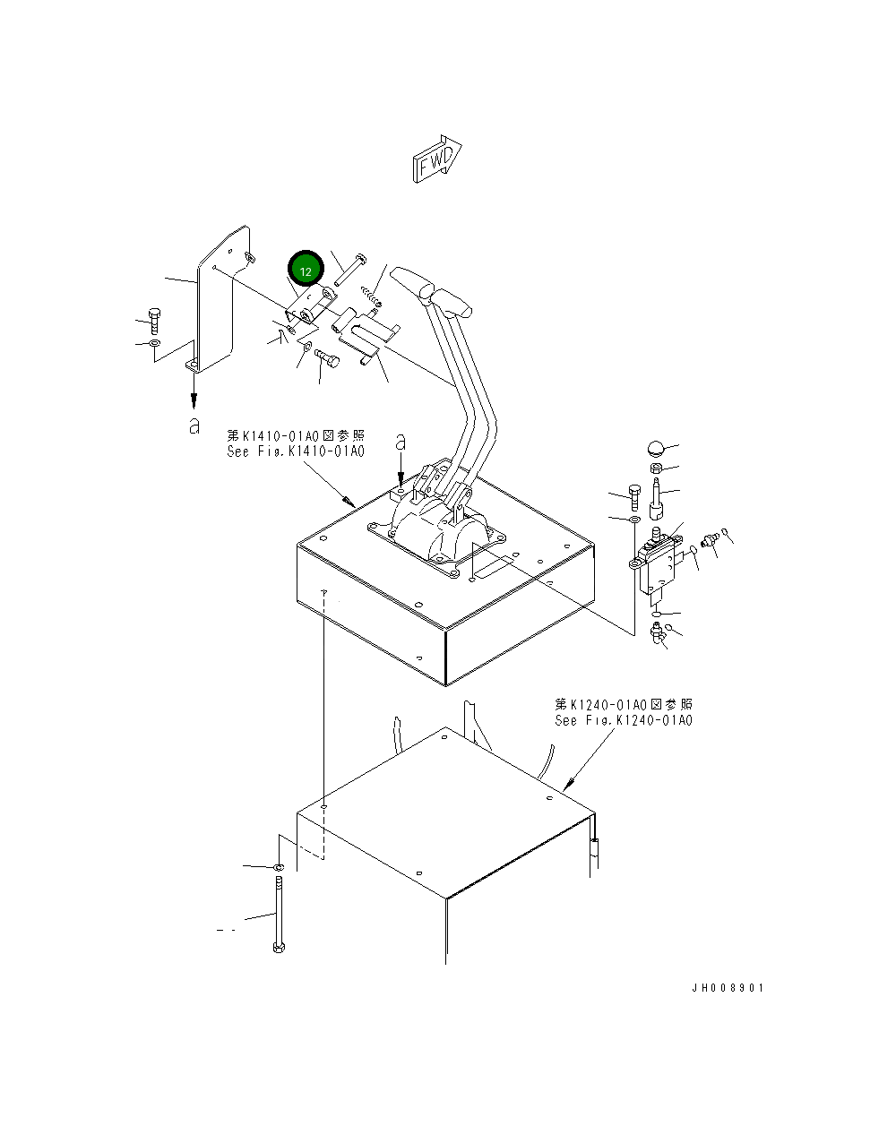 Кронштейн 8240-43-4141 Komatsu