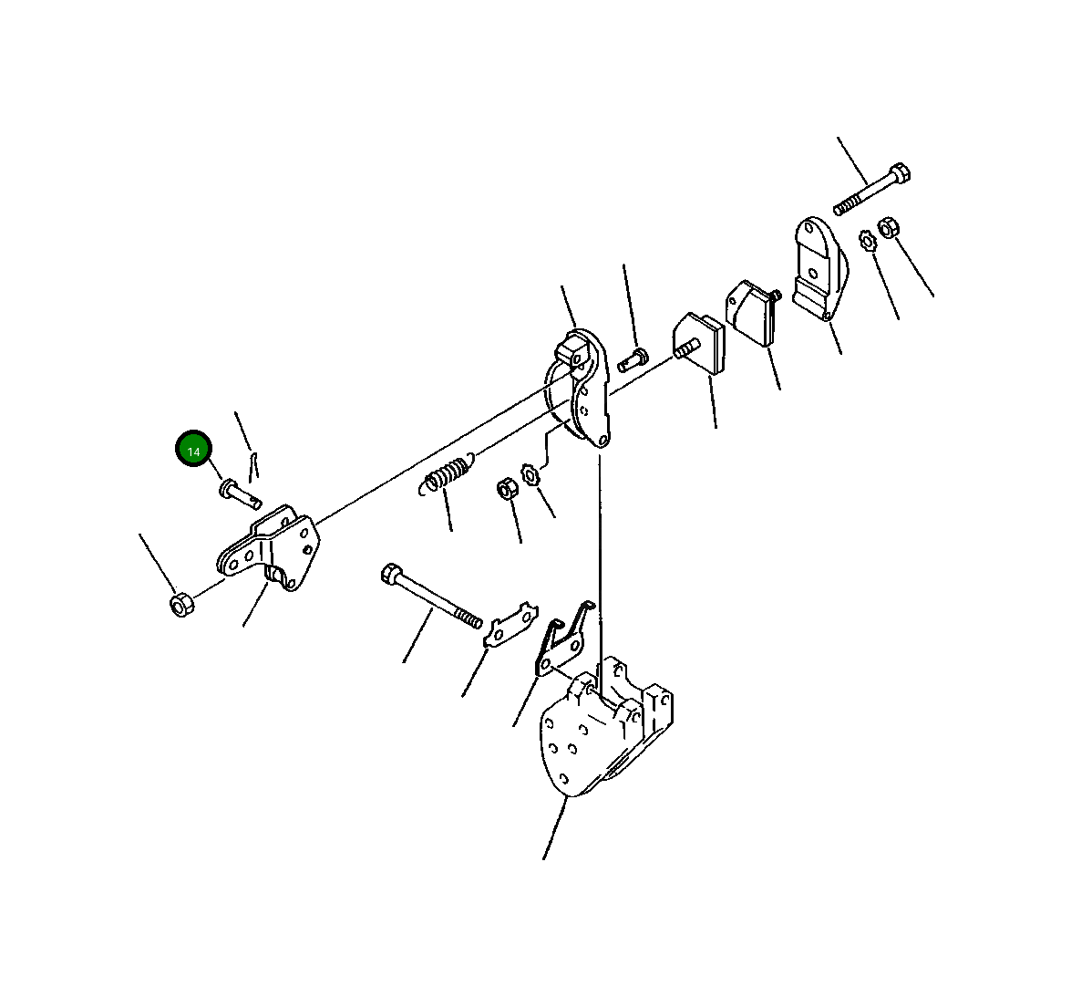 Палец 423-15-15750 Komatsu