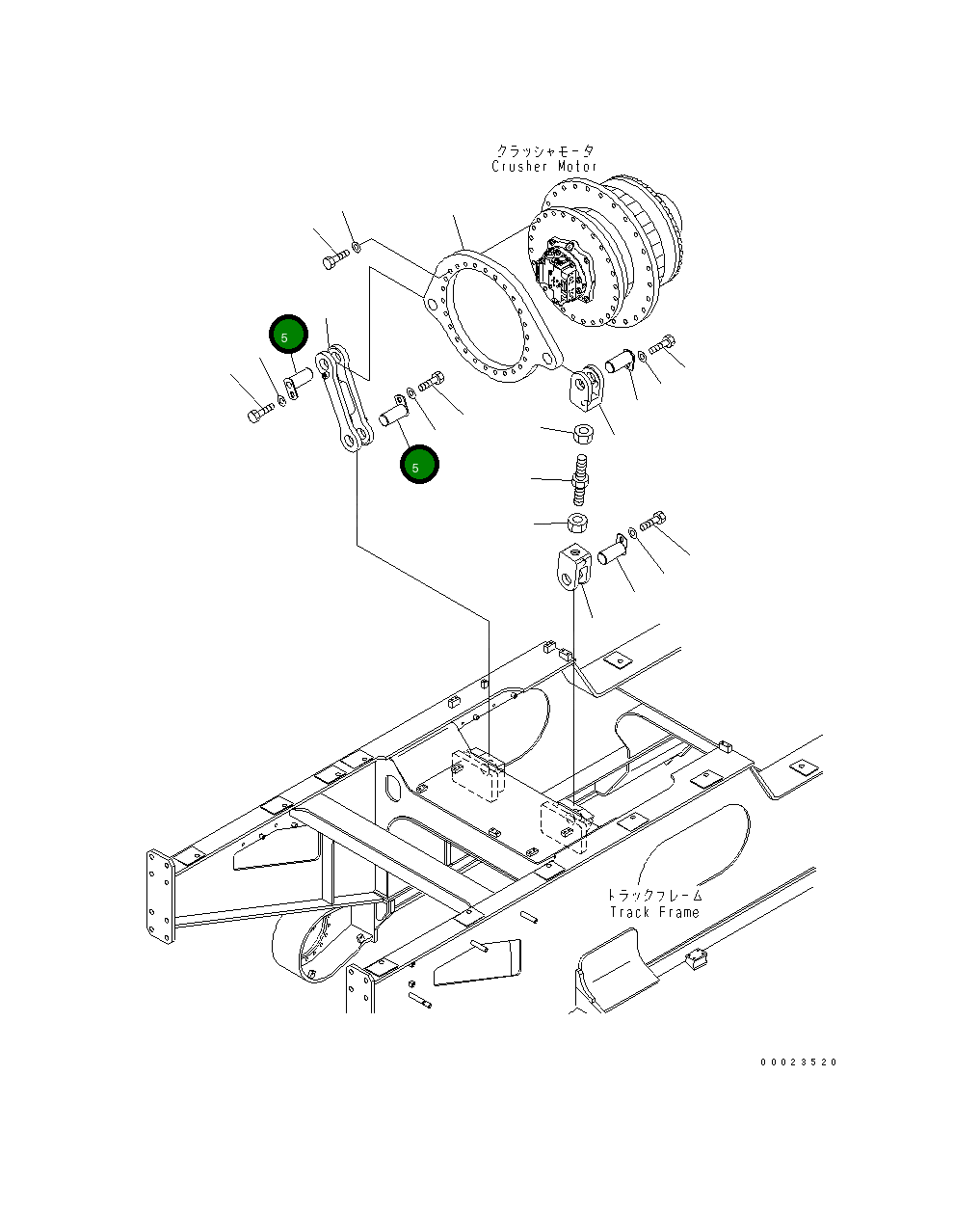 Палец 22T-70-13110 Komatsu