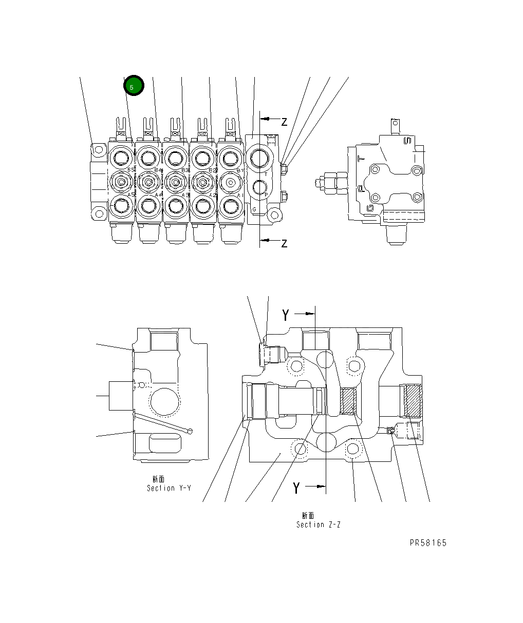Корпус свободного опускания, в сборе UC4100548037 Komatsu