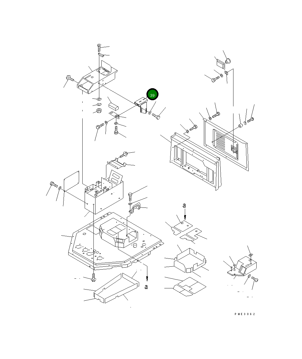 Кронштейн 428-S33-2521 Komatsu