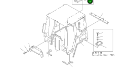 Кронштейн 113-C44-1220 Komatsu