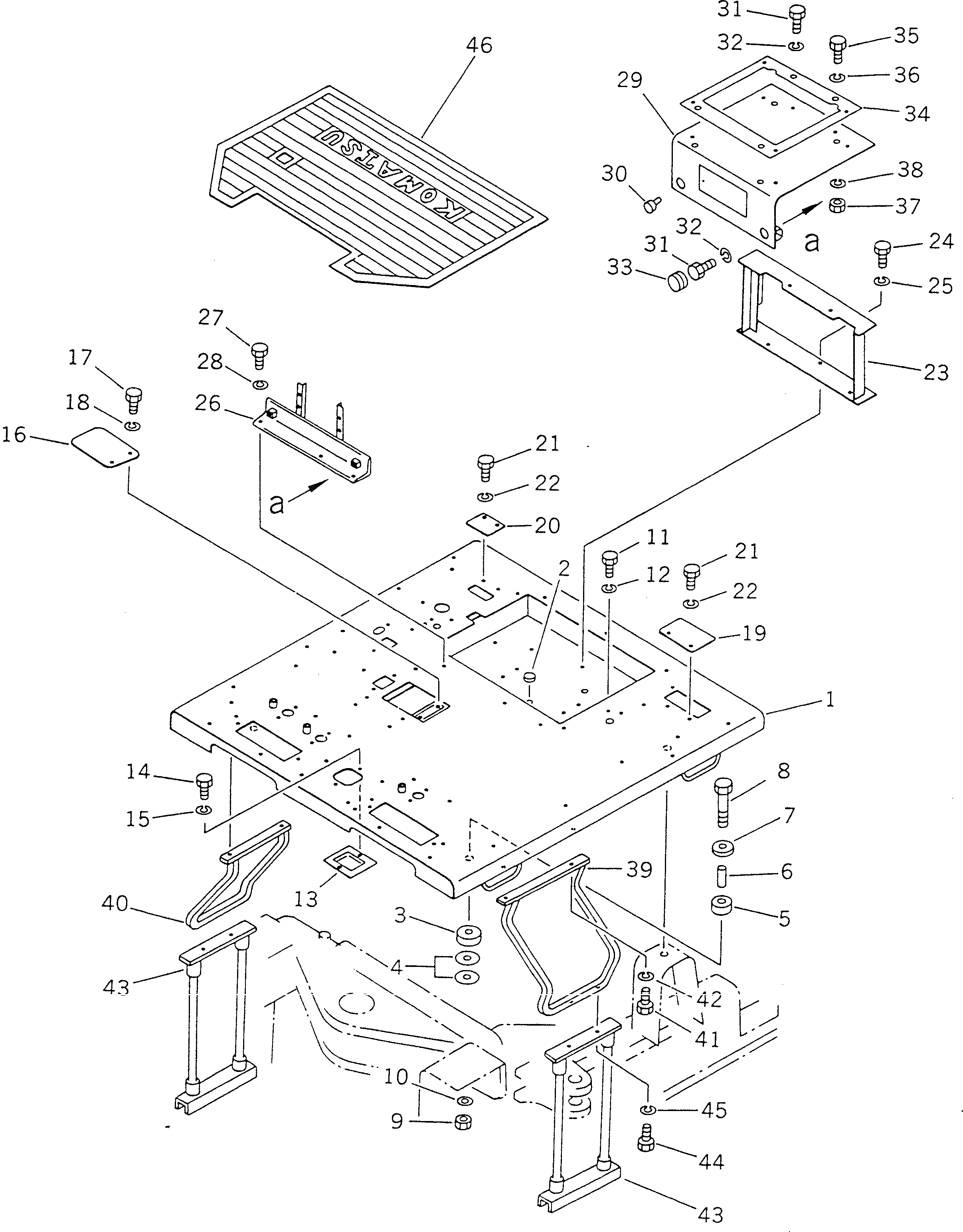 Кронштейн 23B-54-12150 Komatsu