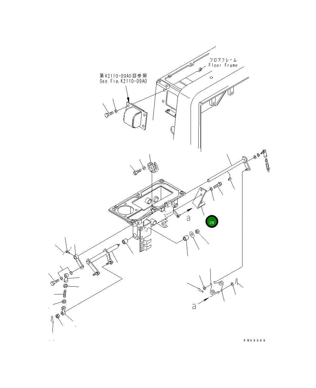 Кронштейн 14Z-43-13740 Komatsu