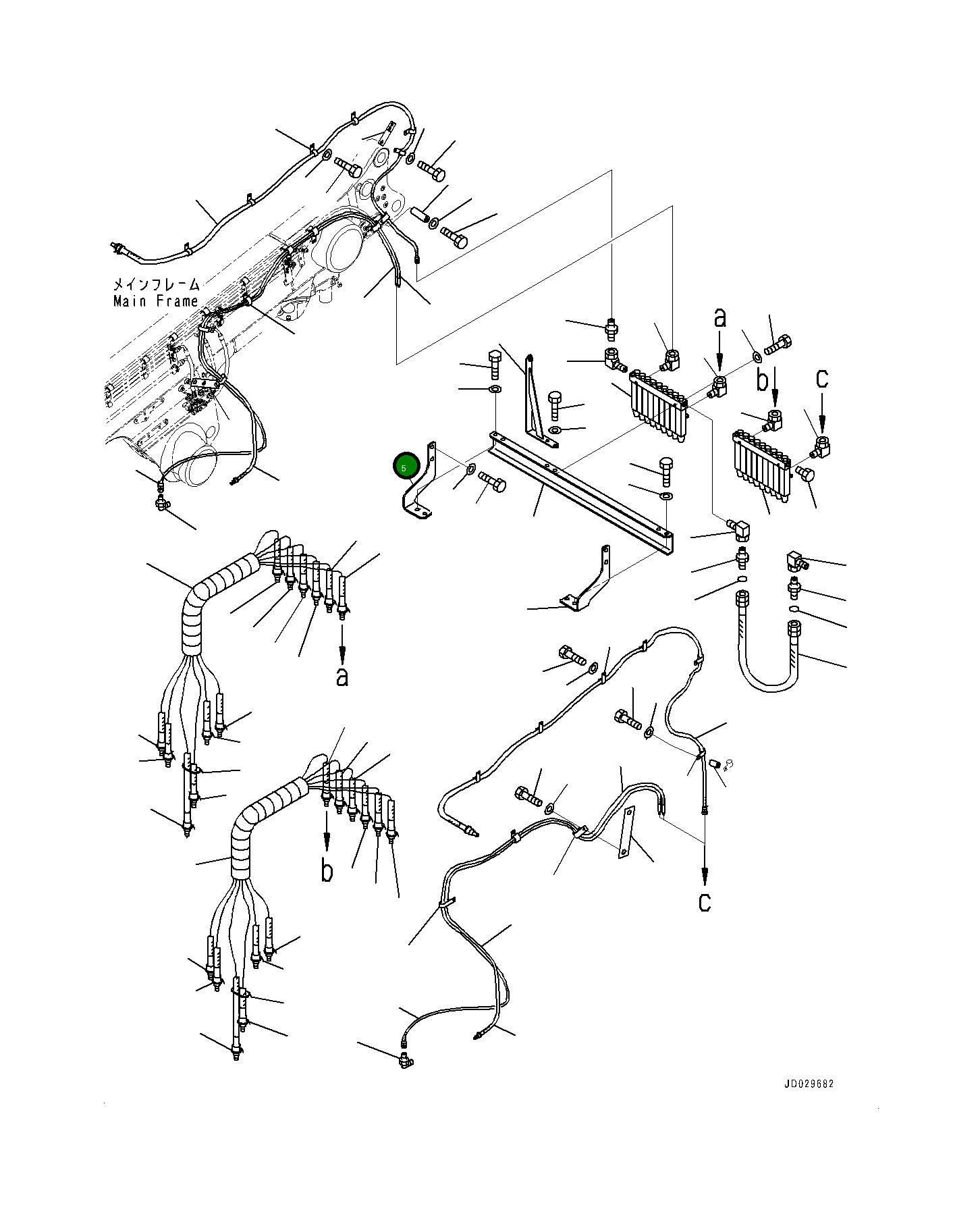 Кронштейн 561-95-83151 Komatsu