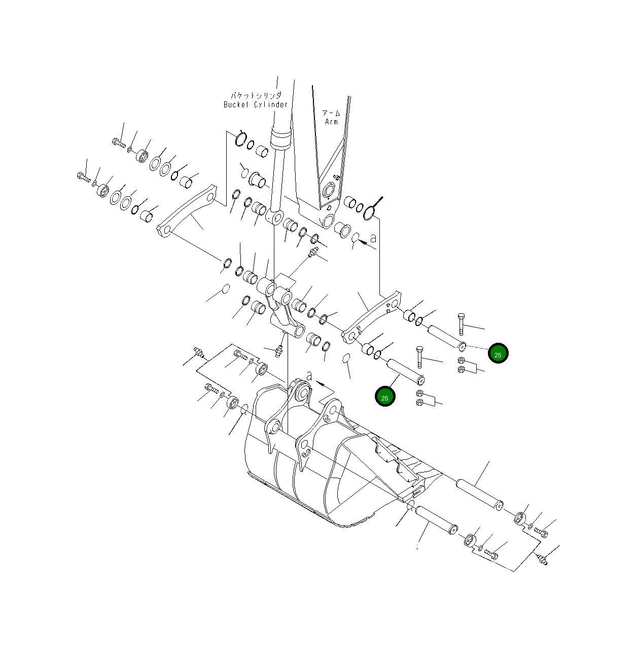 Палец 21M-70-81540 Komatsu