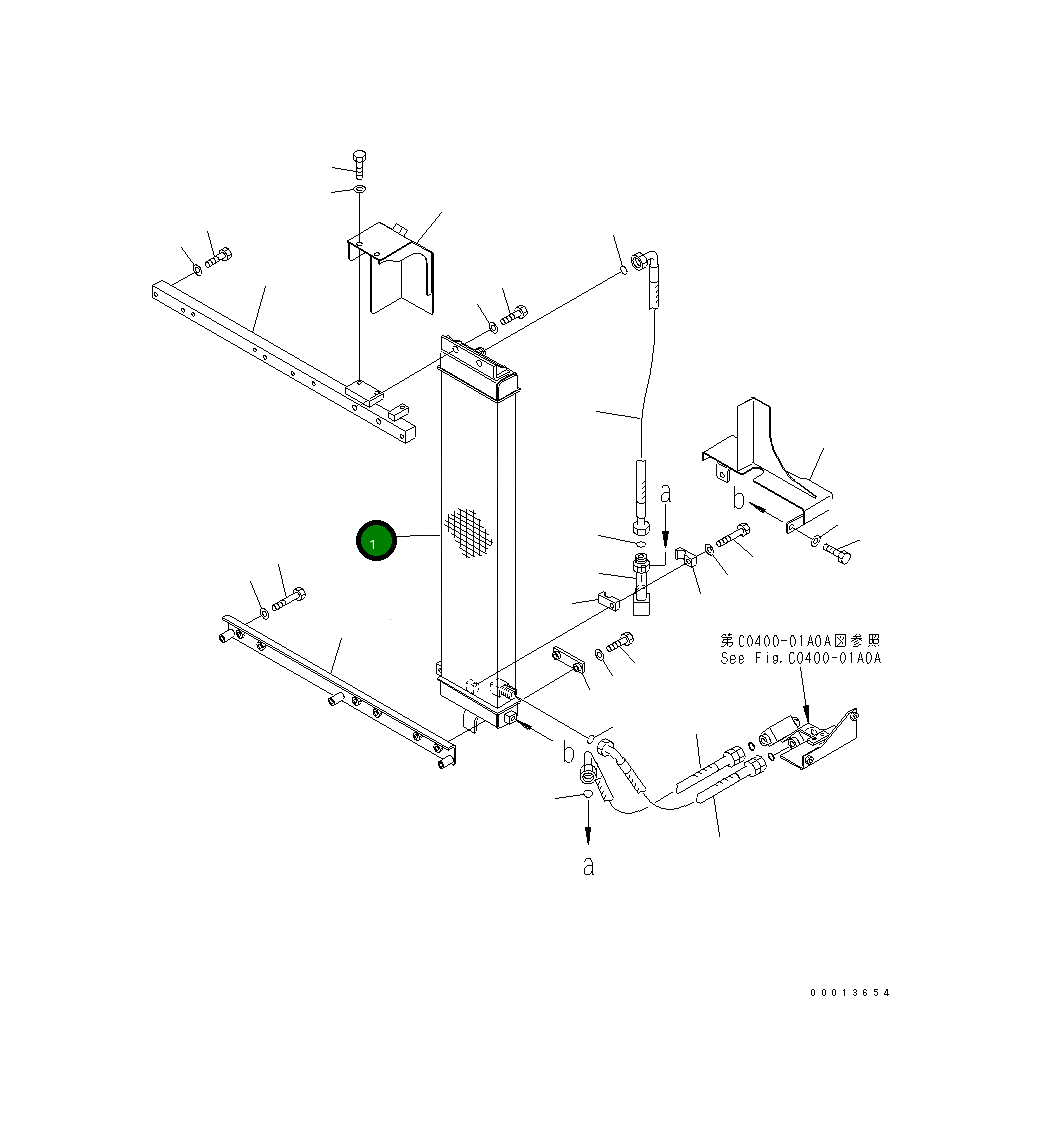 Масляный радиатор 17A-03-23341 Komatsu