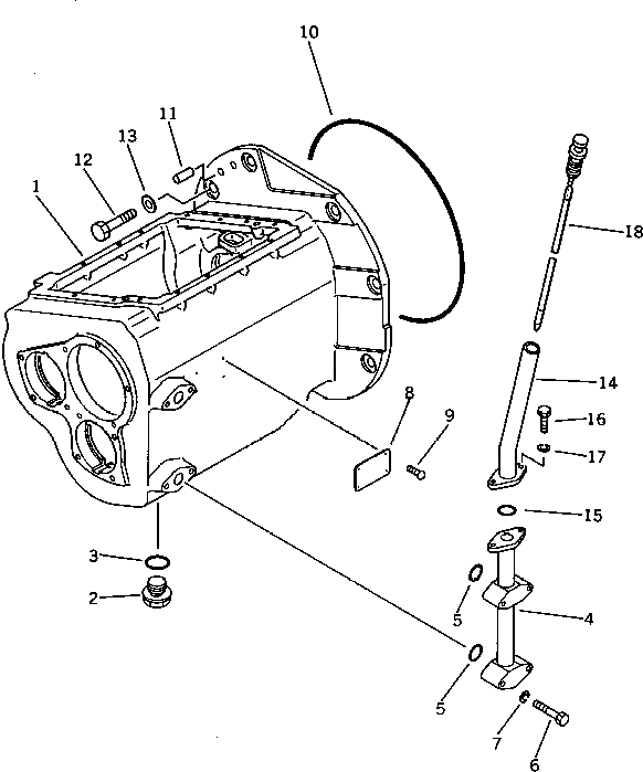 Корпус 130-14-64111 Komatsu