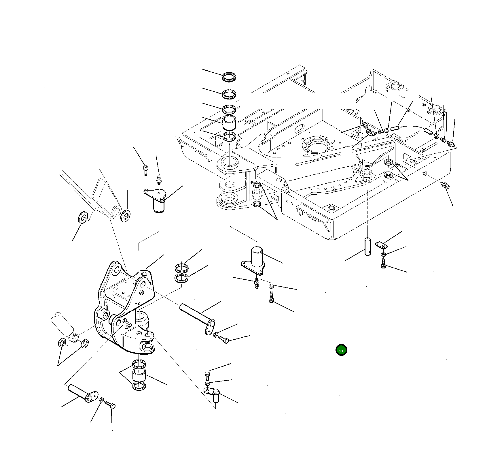 Палец 21D-09-44110 Komatsu