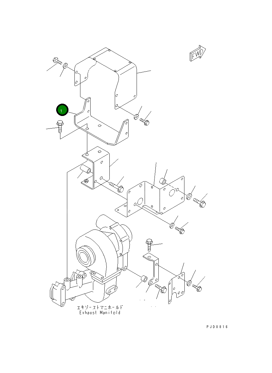 Кронштейн 6732-81-8910 Komatsu
