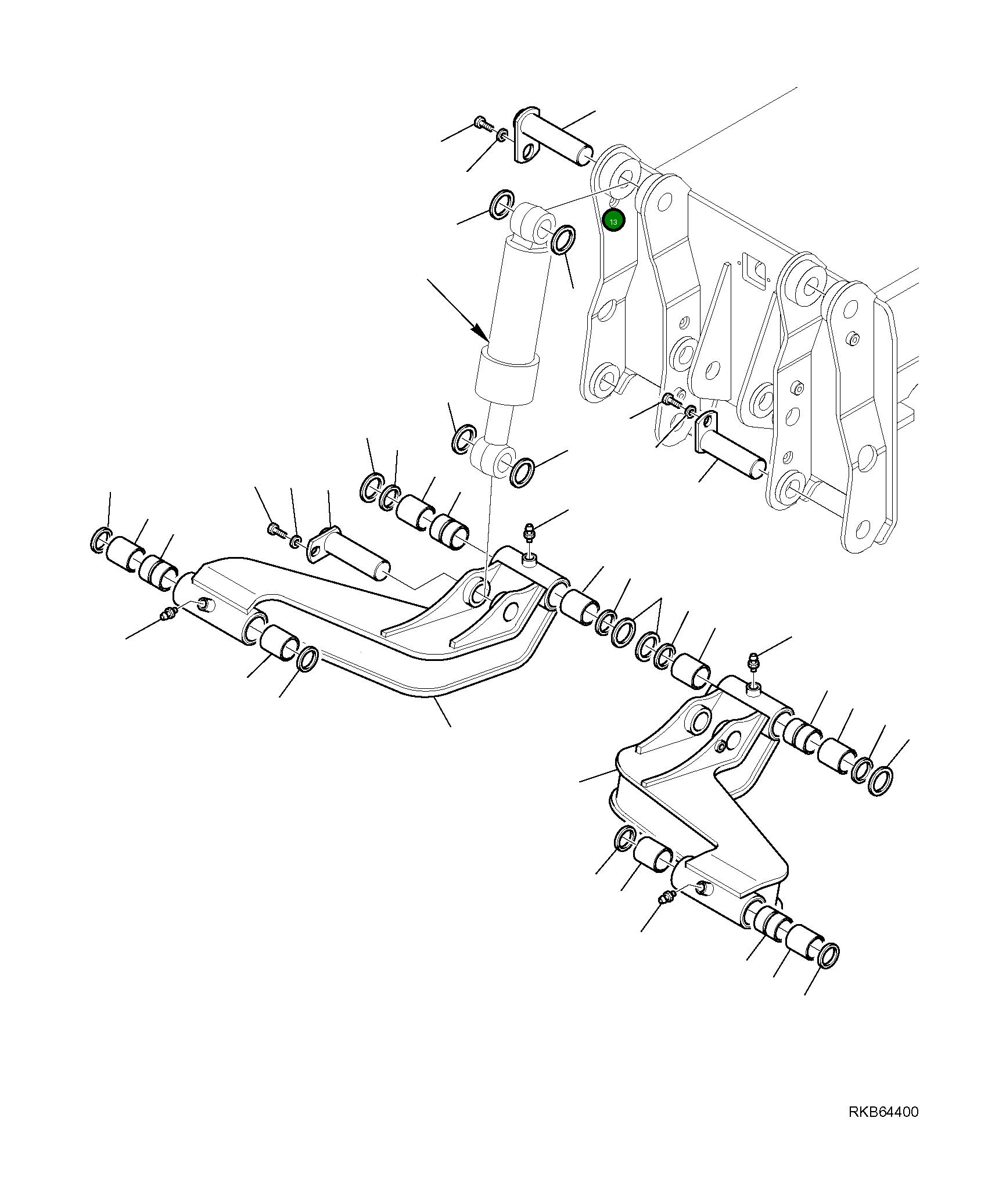 Палец 21D-09-43290 Komatsu